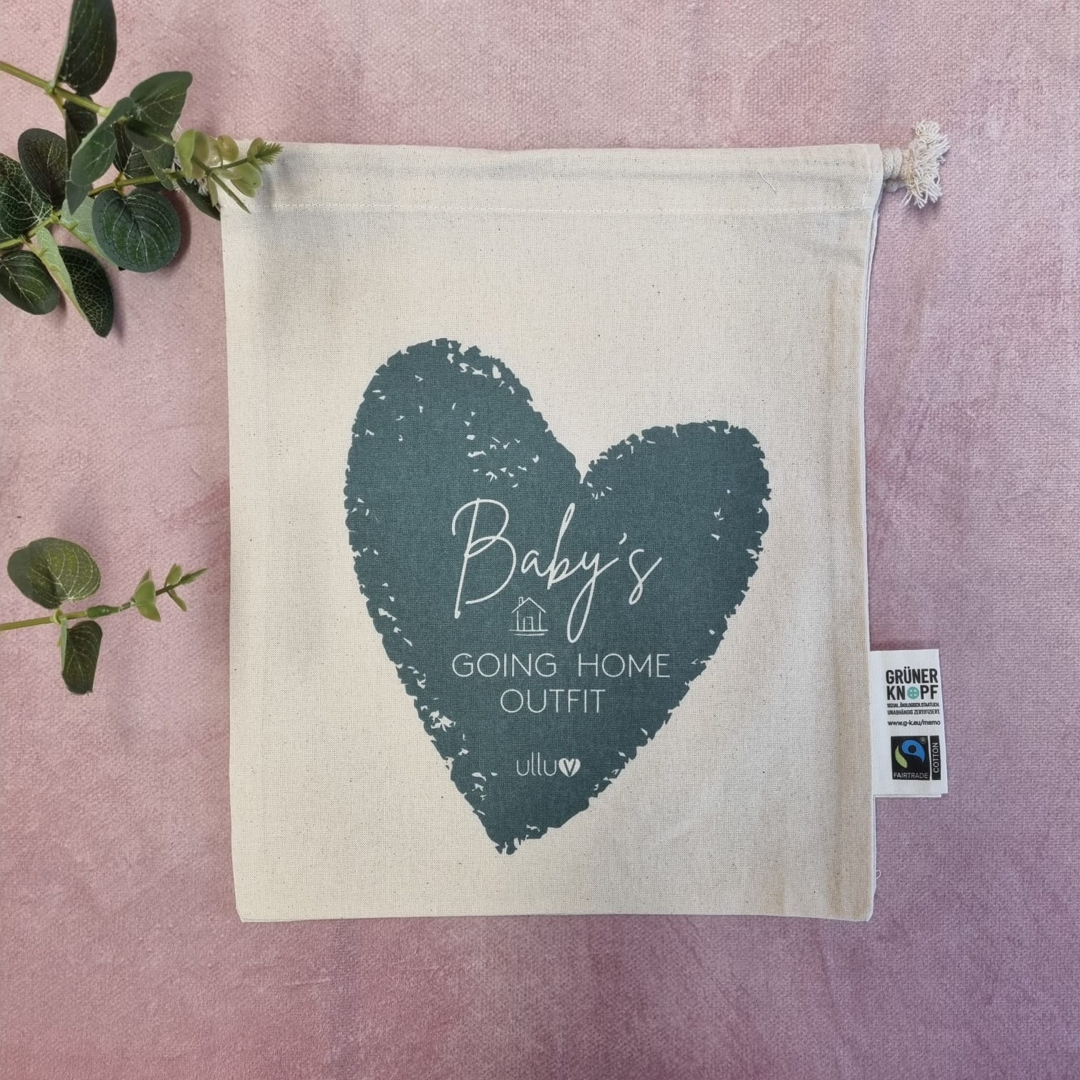 Baby's Going Home Outfit Organic Pouch ☘️