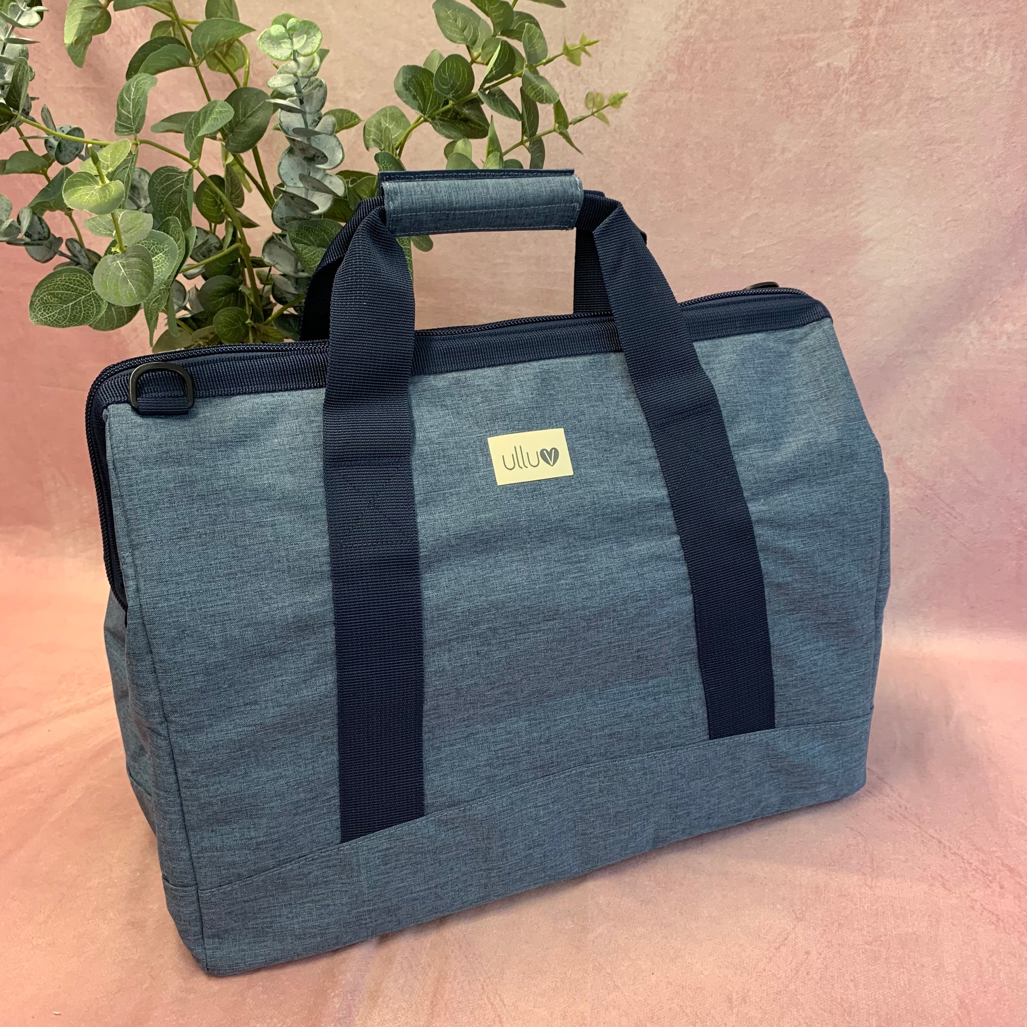 Classic Large Holdall - Blue Weave