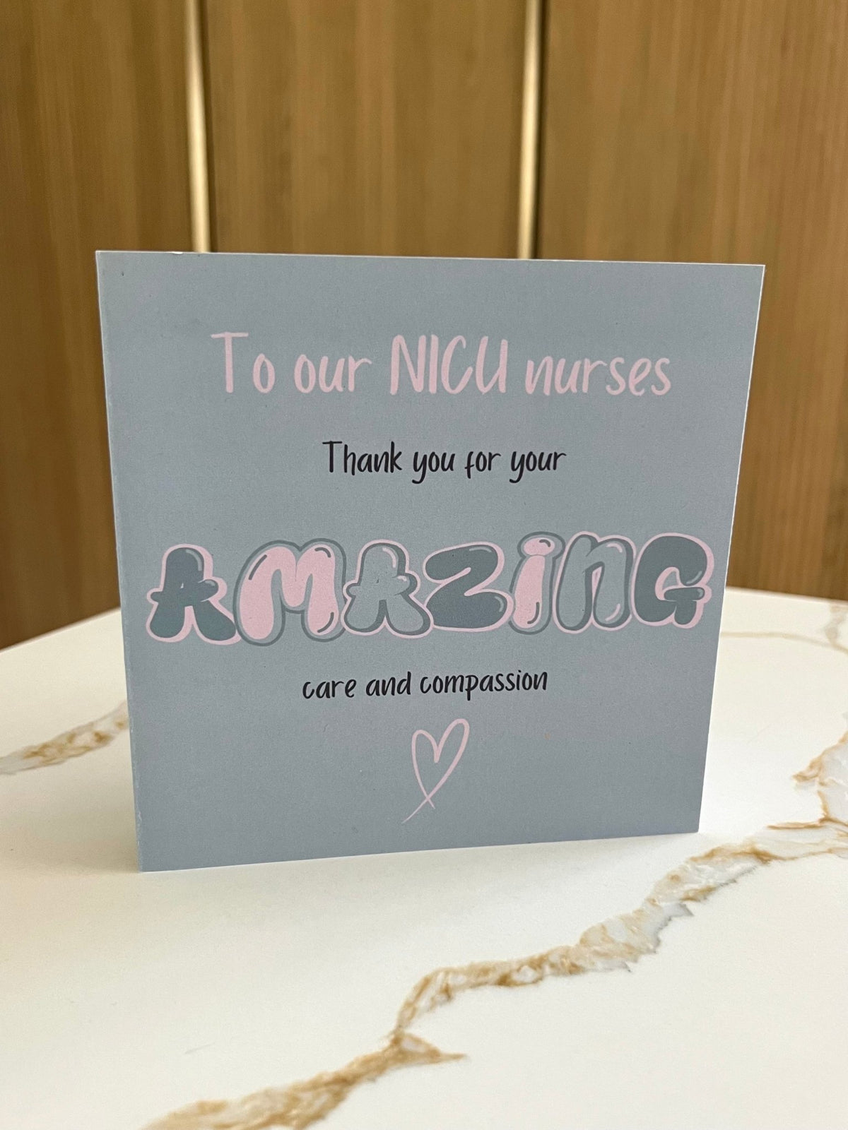 NICU Nurse Thank You Greeting Card
