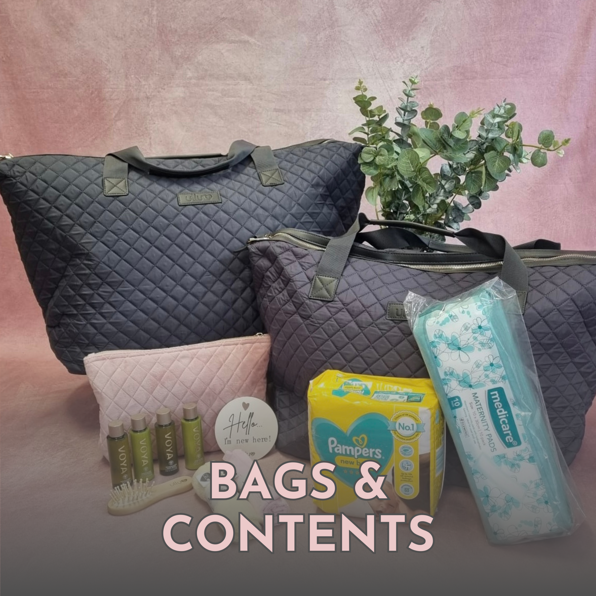 Hospital Bag Sets - plus contents (from €139)