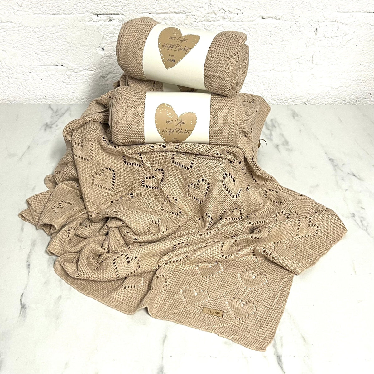 100% Cotton Knitted Baby Blanket