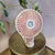 Folding Handheld Rechargeable Fan in Blush Pink ☘️