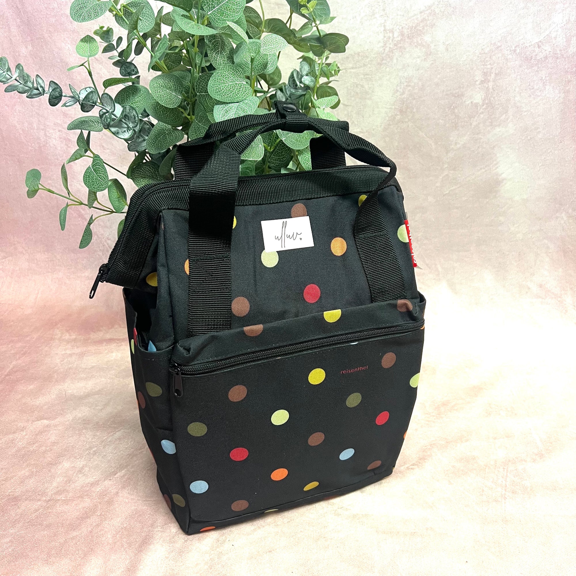 Classic Medium Backpack - Multicoloured Dots