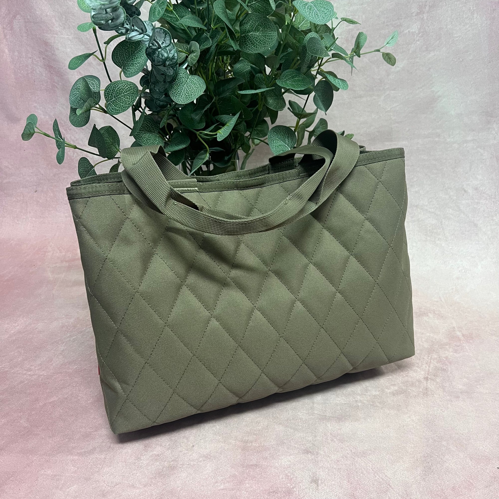 Classic Tote in Olive Quilted