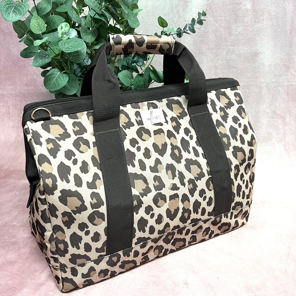 Classic Large Holdall Brown Leopard