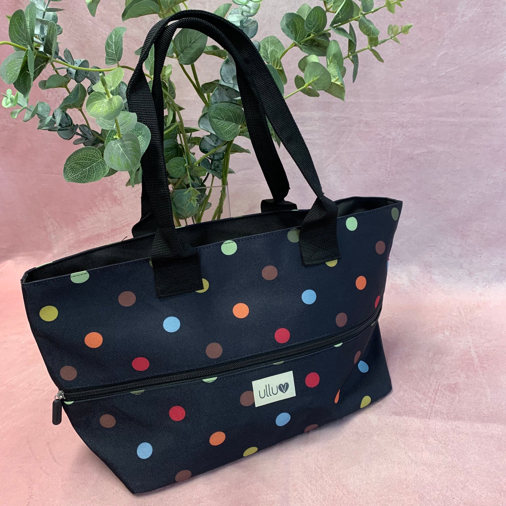 Classic Tote Expandable - Multicoloured Dots