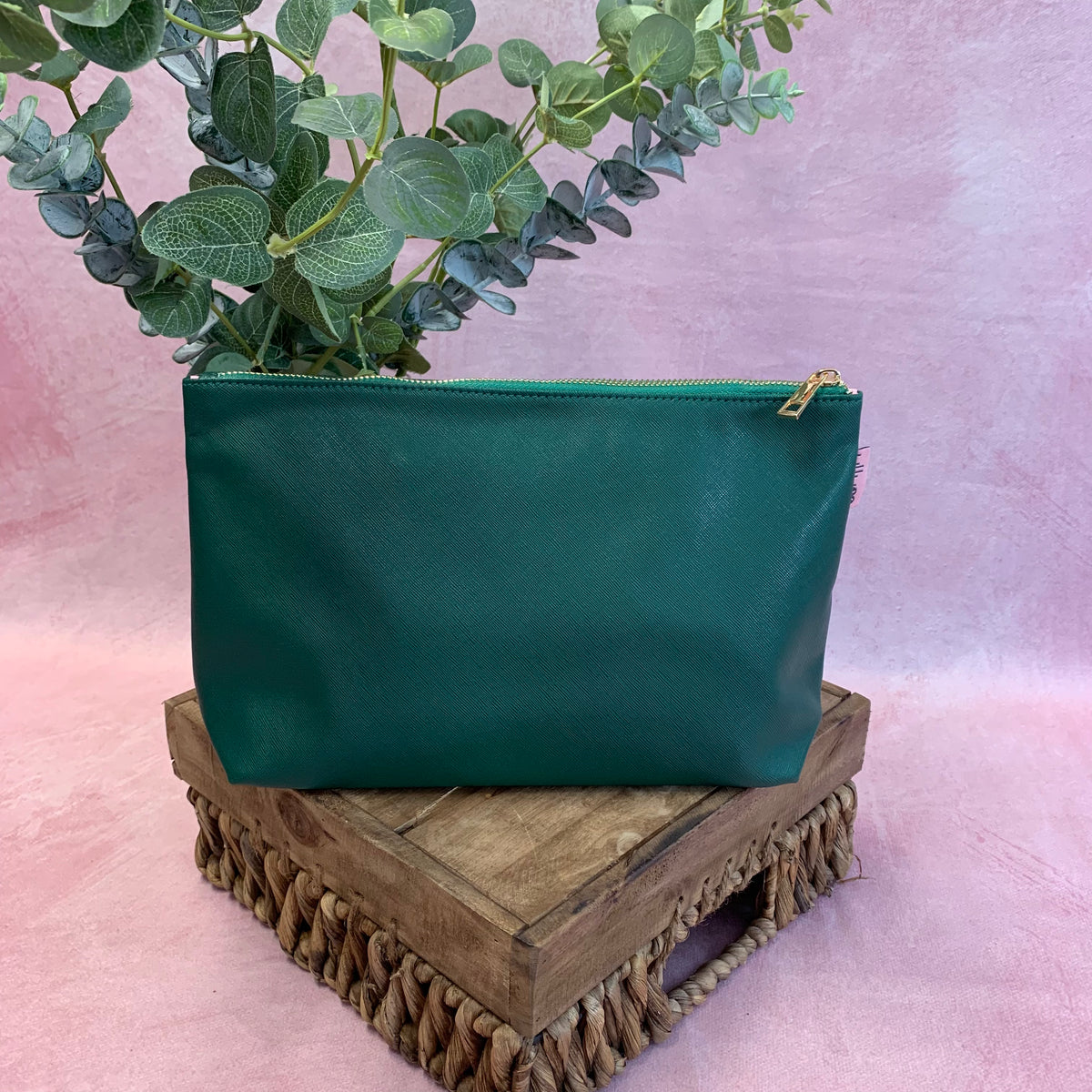 Signature Cosmetic Bag - Racing Green