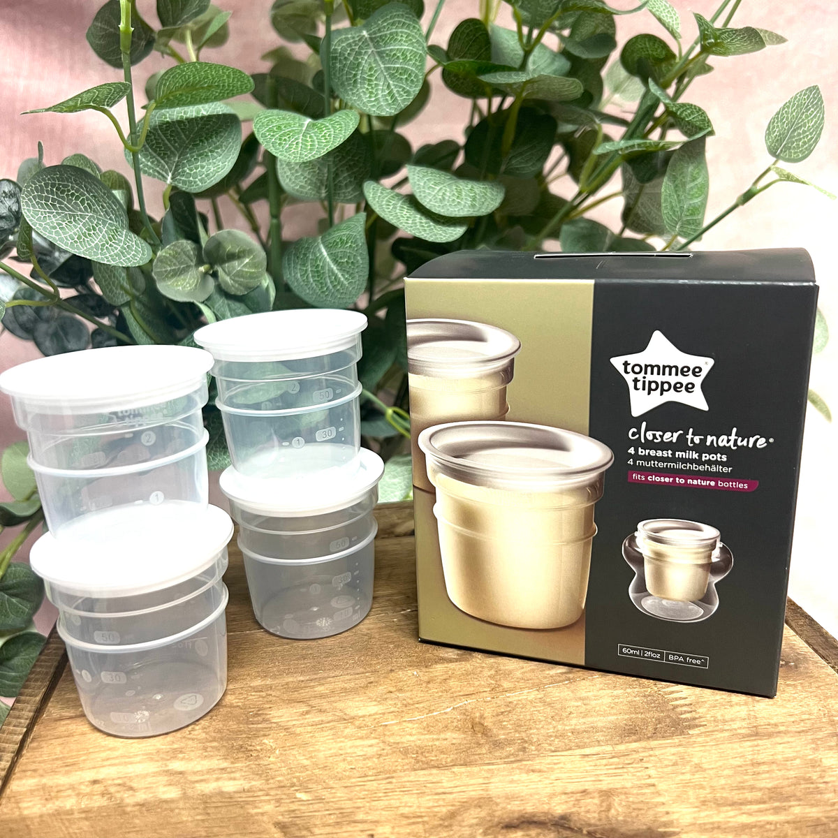 Tommee Tippee Milk Storage Pots (4 pack)