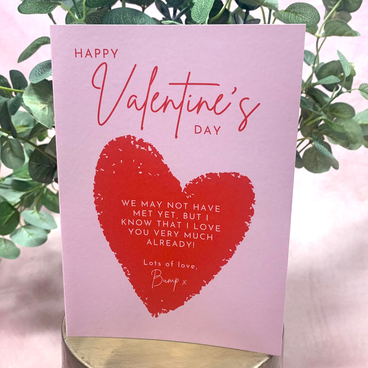 "Happy Valentine's Day...from Bump" Greeting Card ☘️