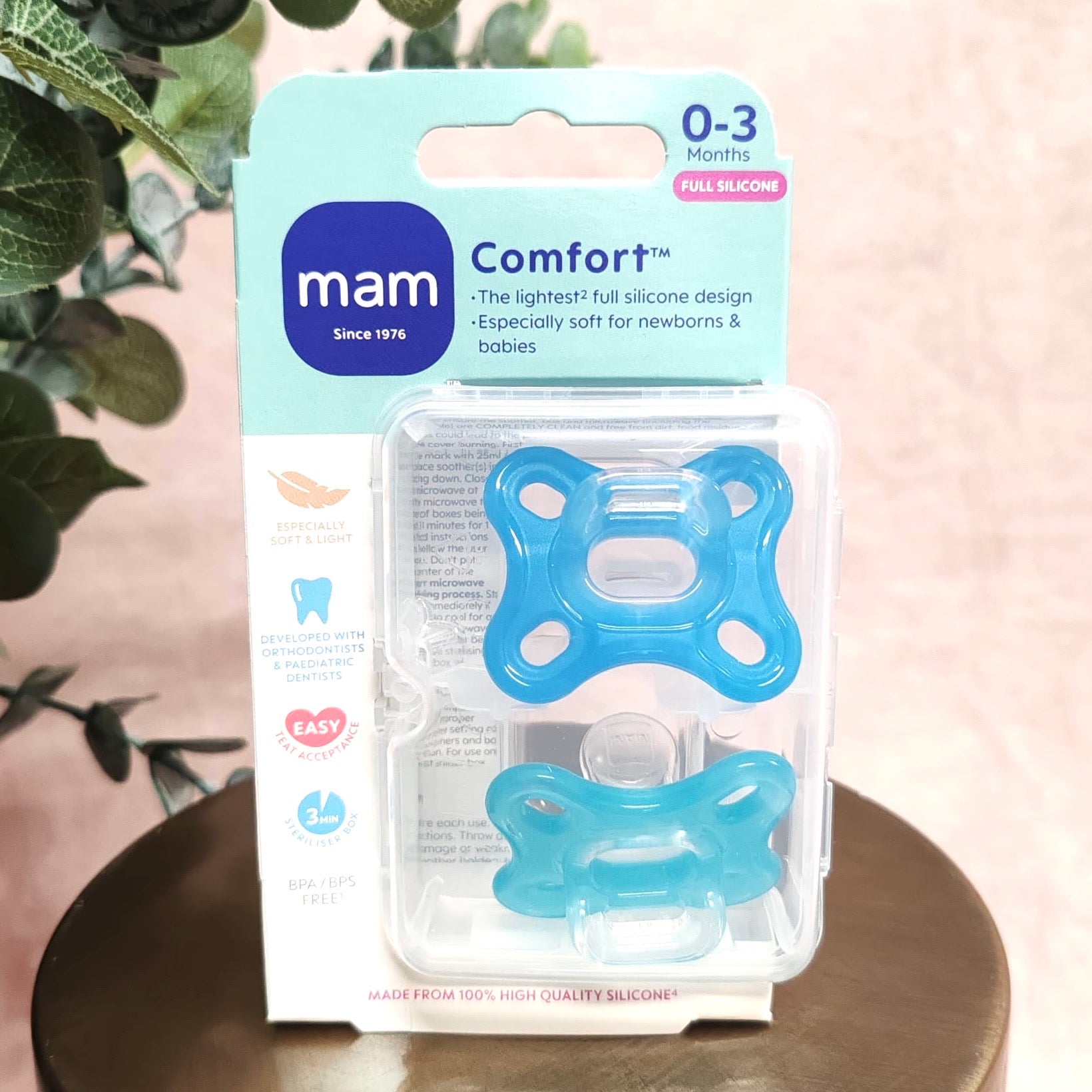 MAM Comfort Silicone Soother 0-3 months