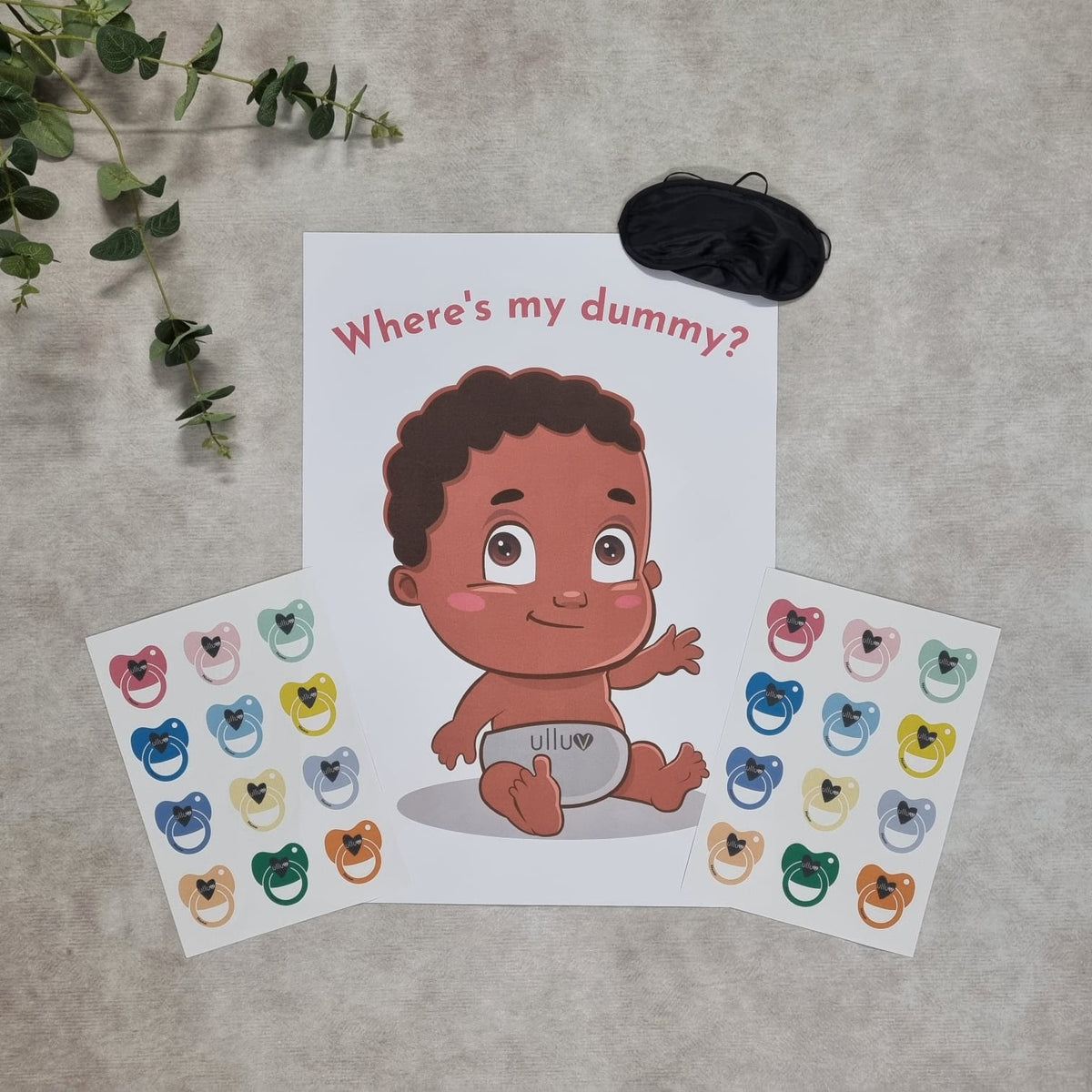 Baby Shower Game - Pin the Dummy ☘️