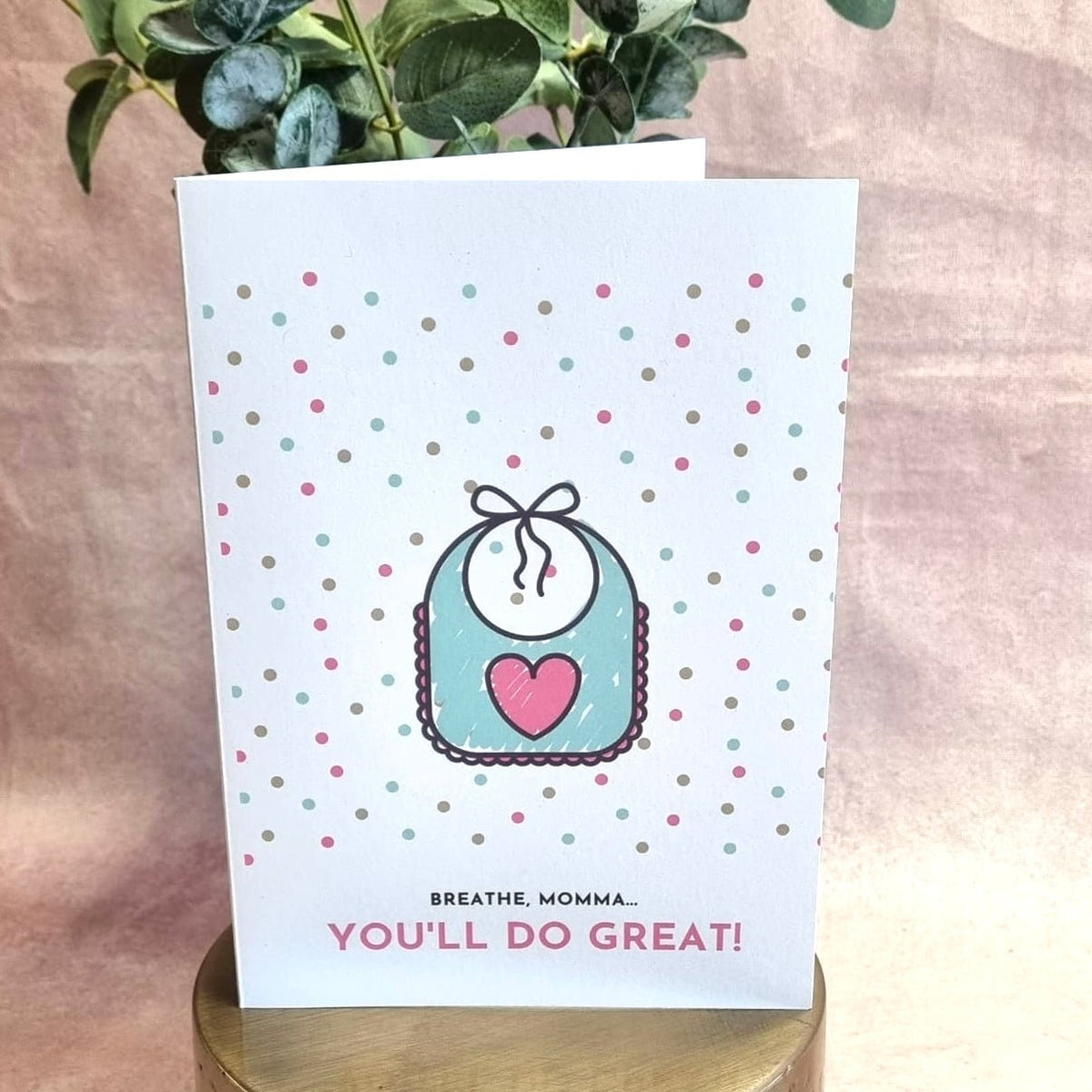 Baby Shower Greeting Card (You&#39;ll Do Great) ☘️
