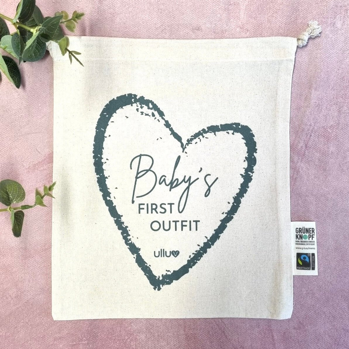 Baby's First Outfit Organic Pouch ☘️
