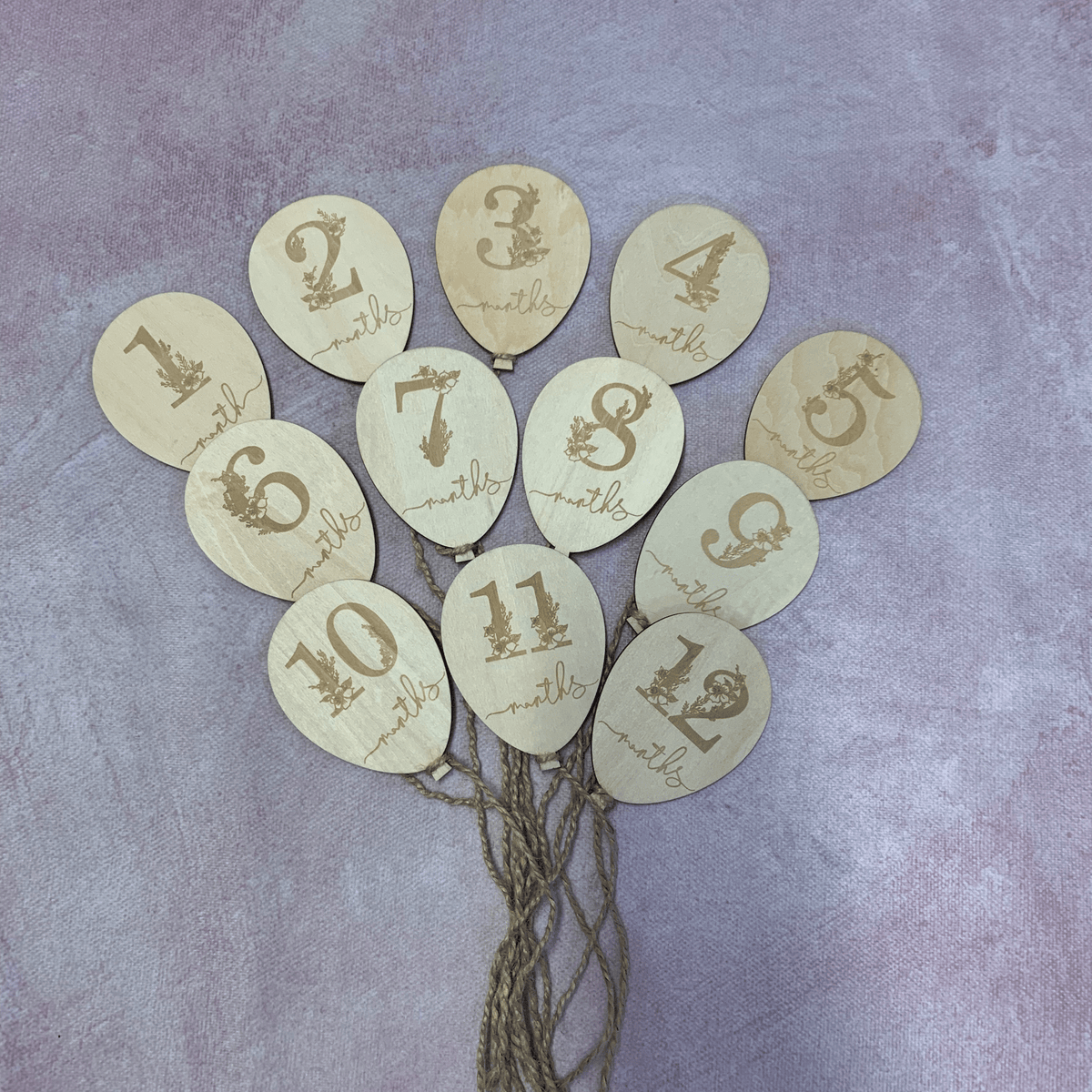 Balloon Baby Milestone Cards ☘️