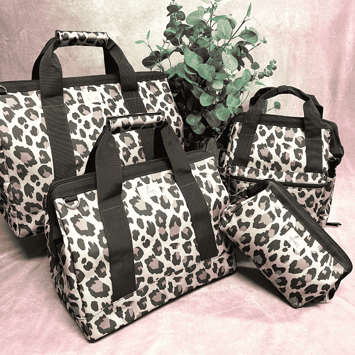 Classic Bag Set - Brown Leopard