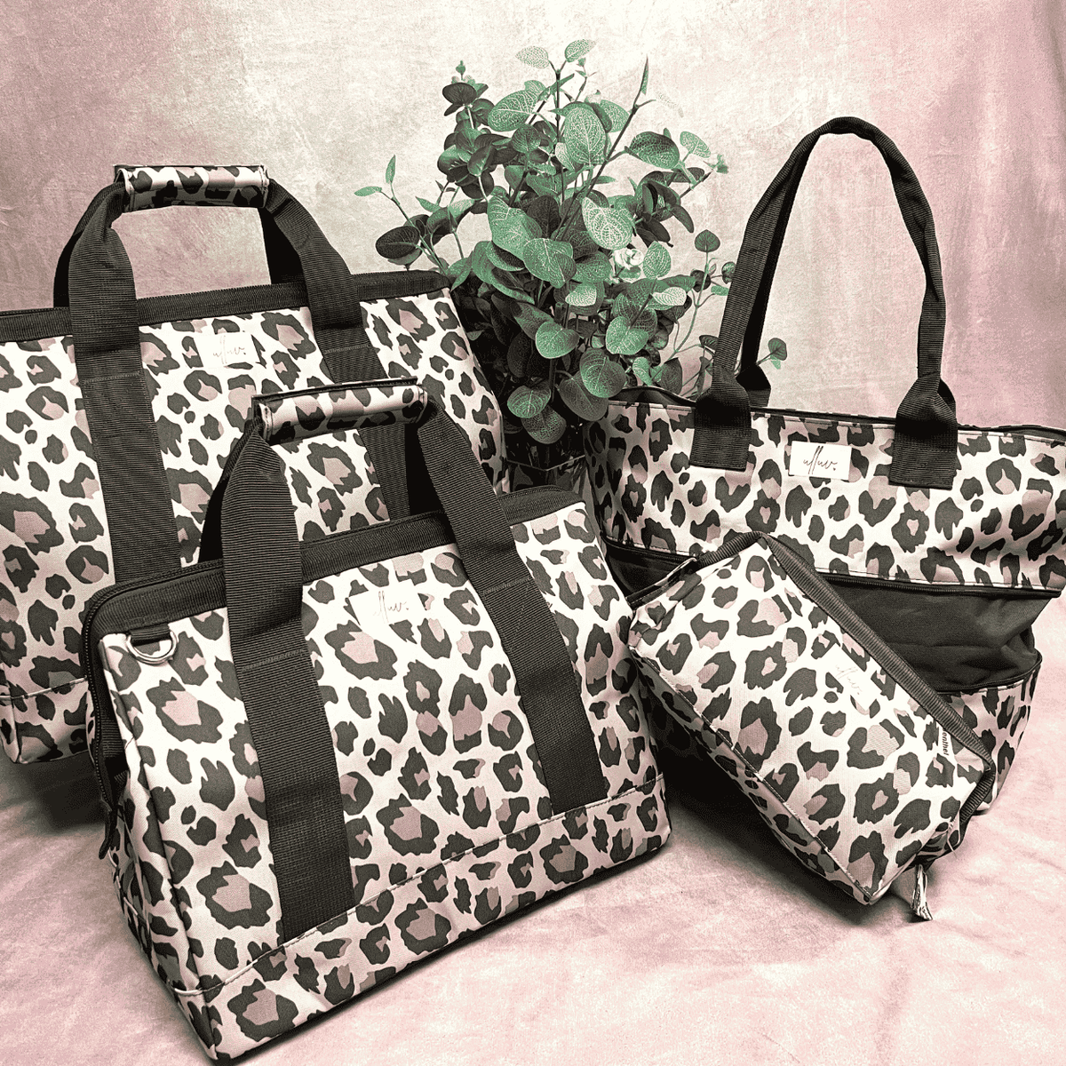 Classic Bag Set - Brown Leopard