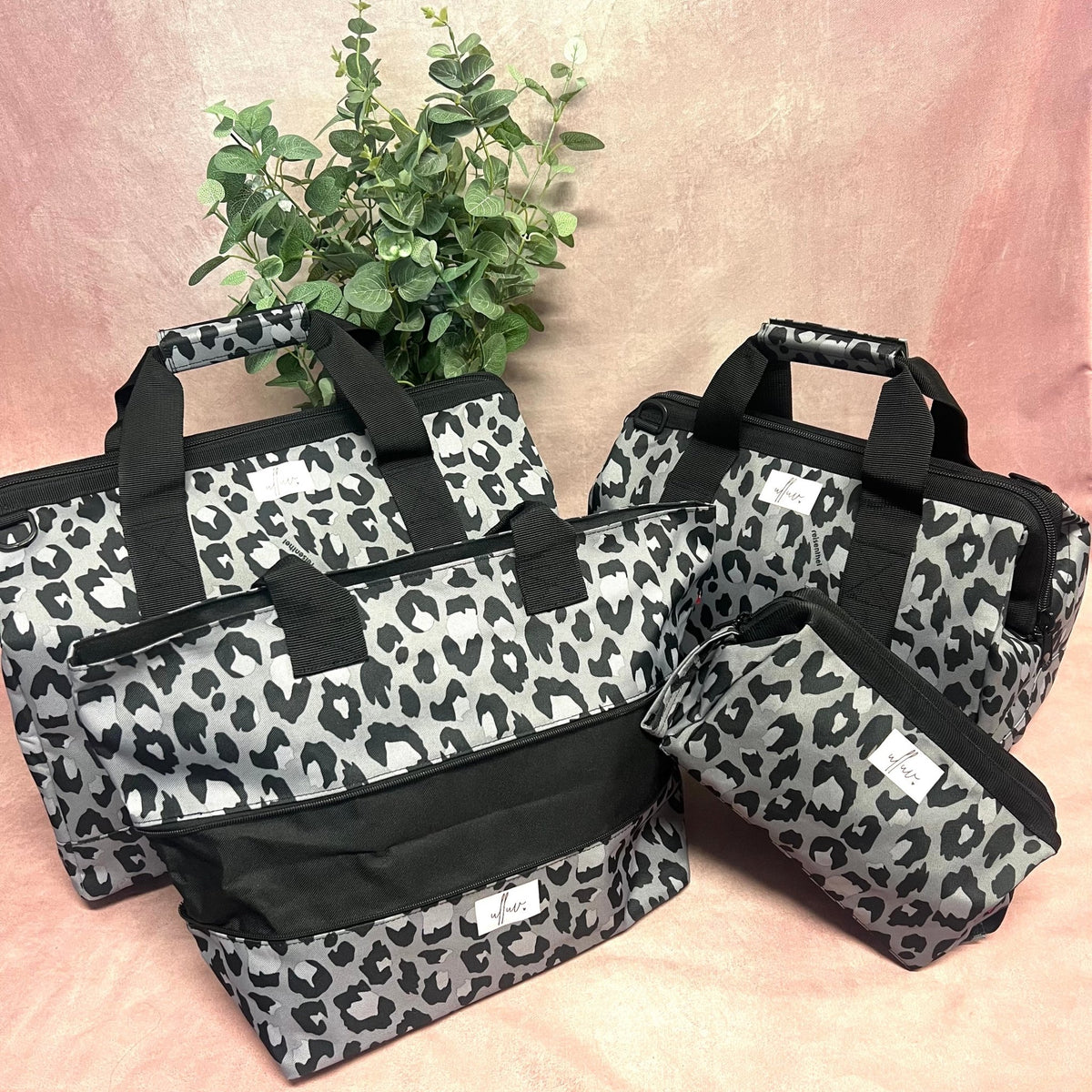 Classic Bag Set - Grey Leopard