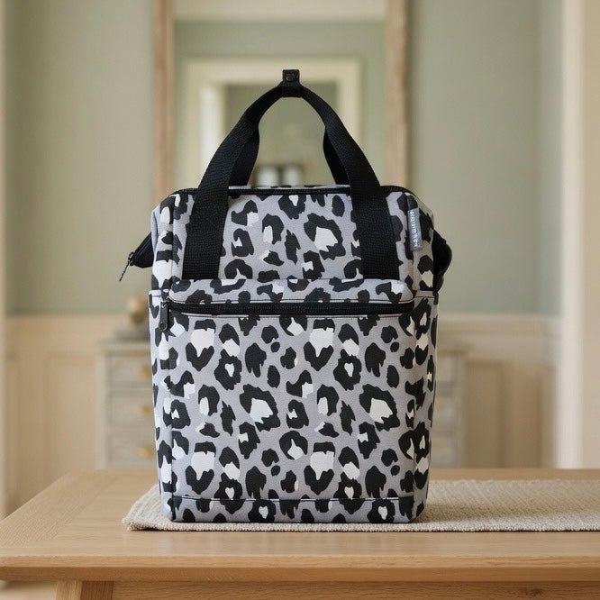 Classic Medium Backpack - Grey Leopard