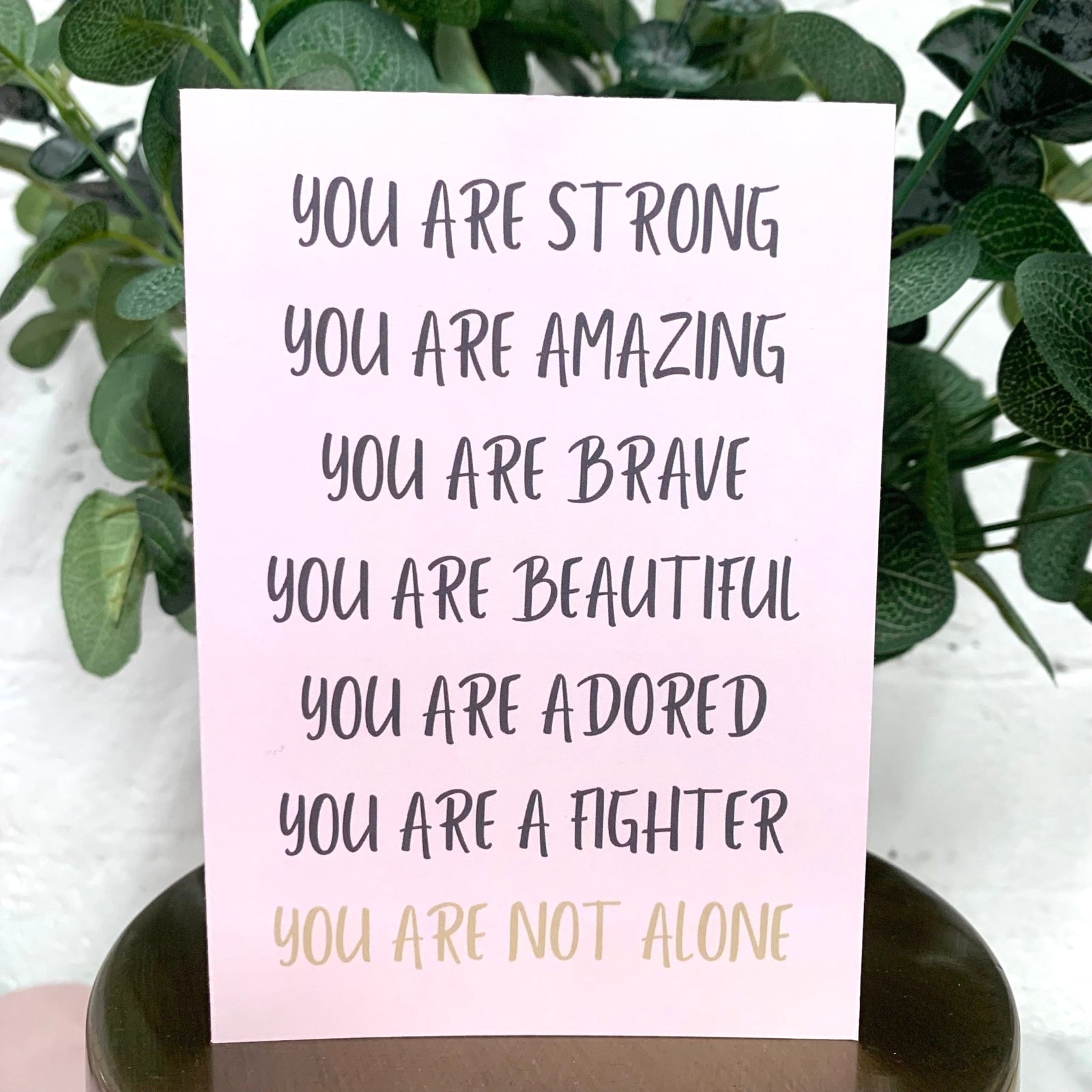 Difficult Time Greeting Card (You are...) ☘️