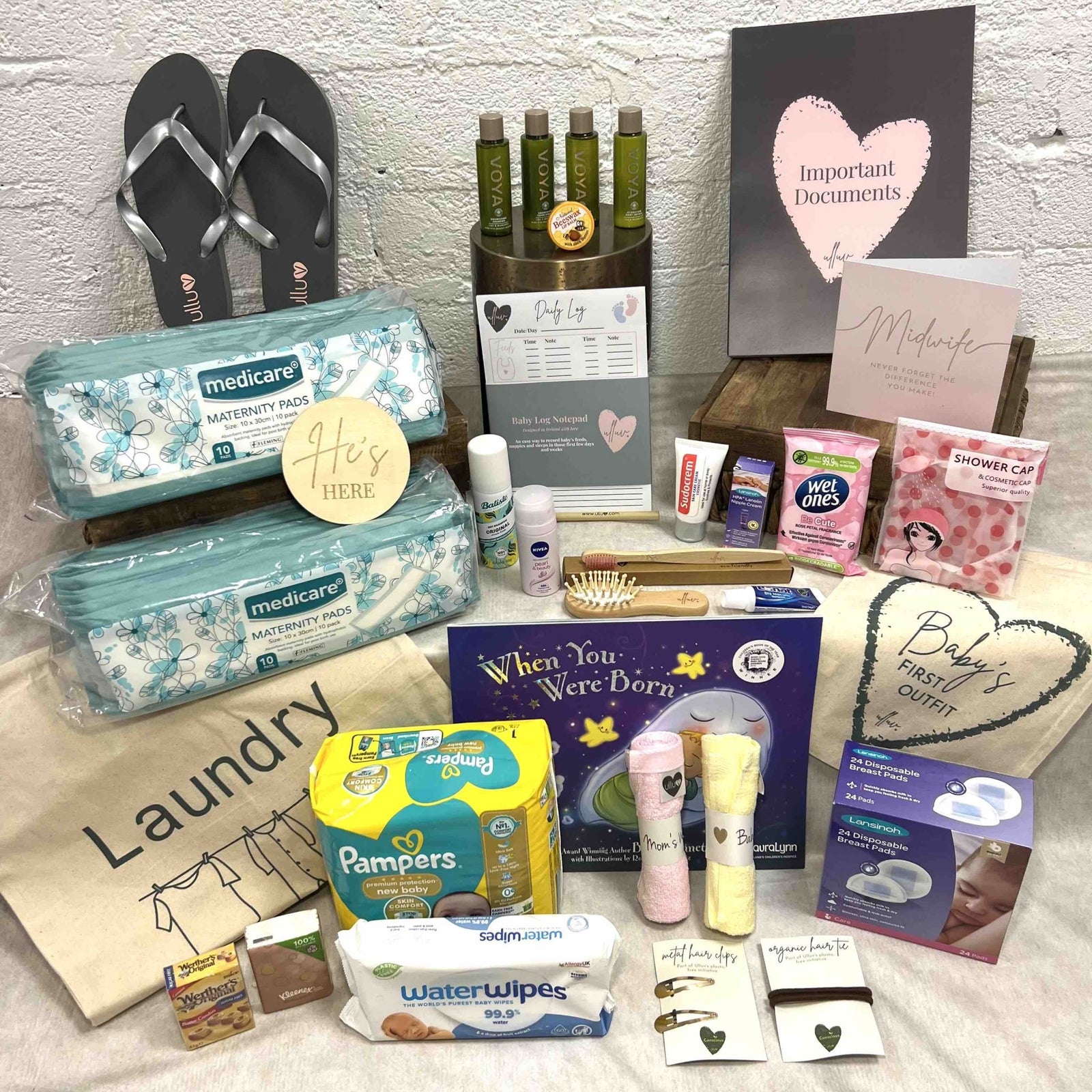 Gold Hospital Bag Contents Pack