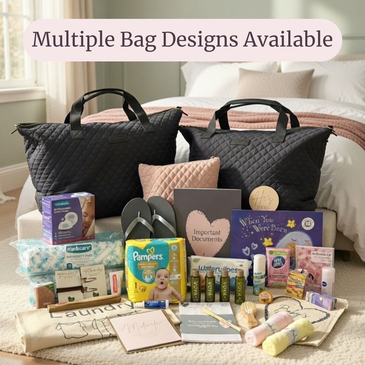 Gold Pre-Packed Hospital Bag