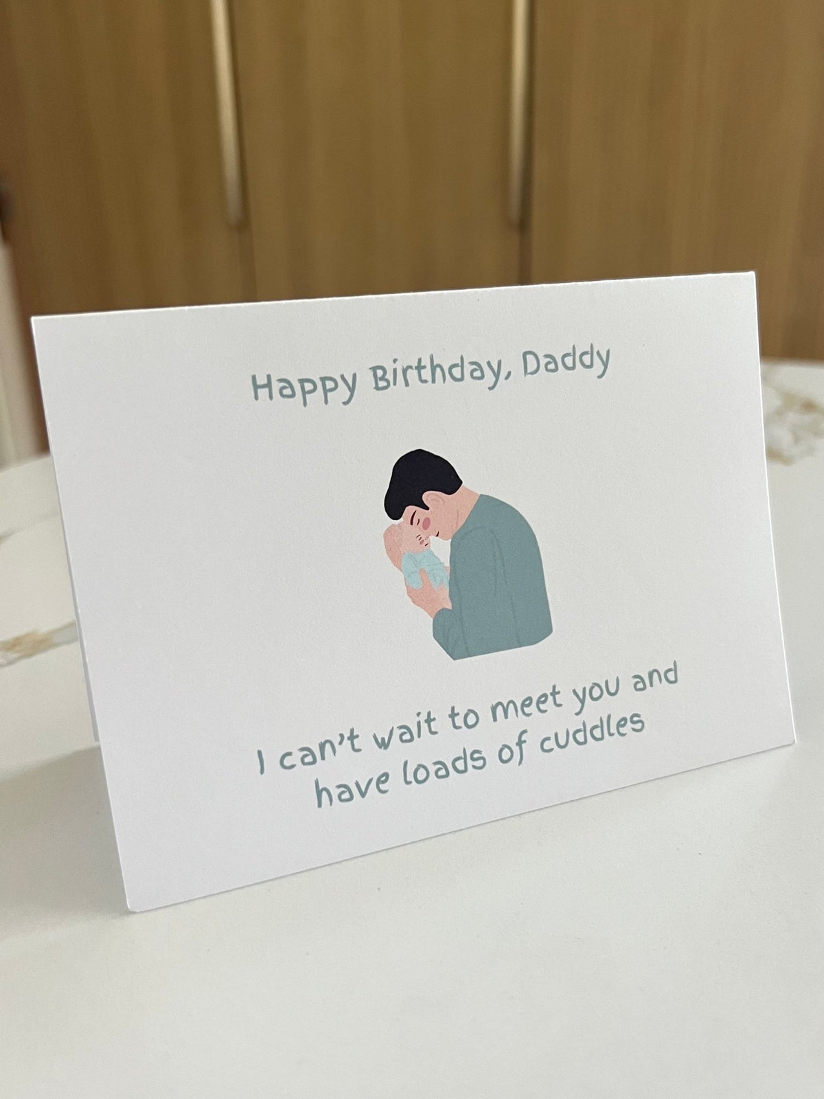 "Happy Birthday, Daddy...from Bump" Greeting Card