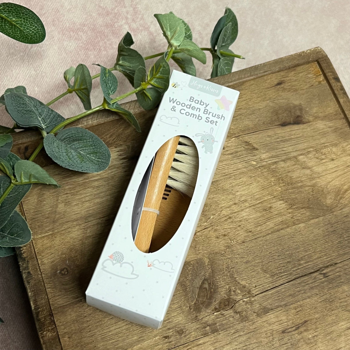 Hugs &amp; Kisses Baby Brush &amp; Comb Set