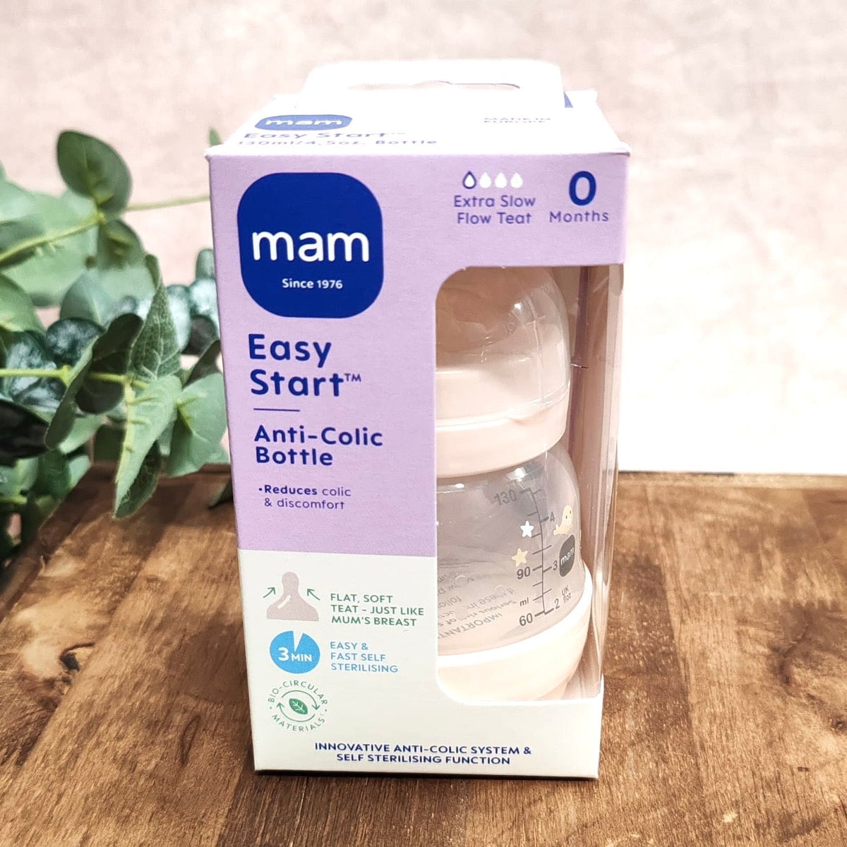 MAM Easy Start™ Anti-Colic 130ml Baby Bottle 0 months