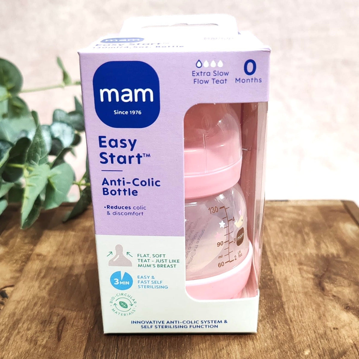 MAM Easy Start™ Anti-Colic 130ml Baby Bottle 0 months
