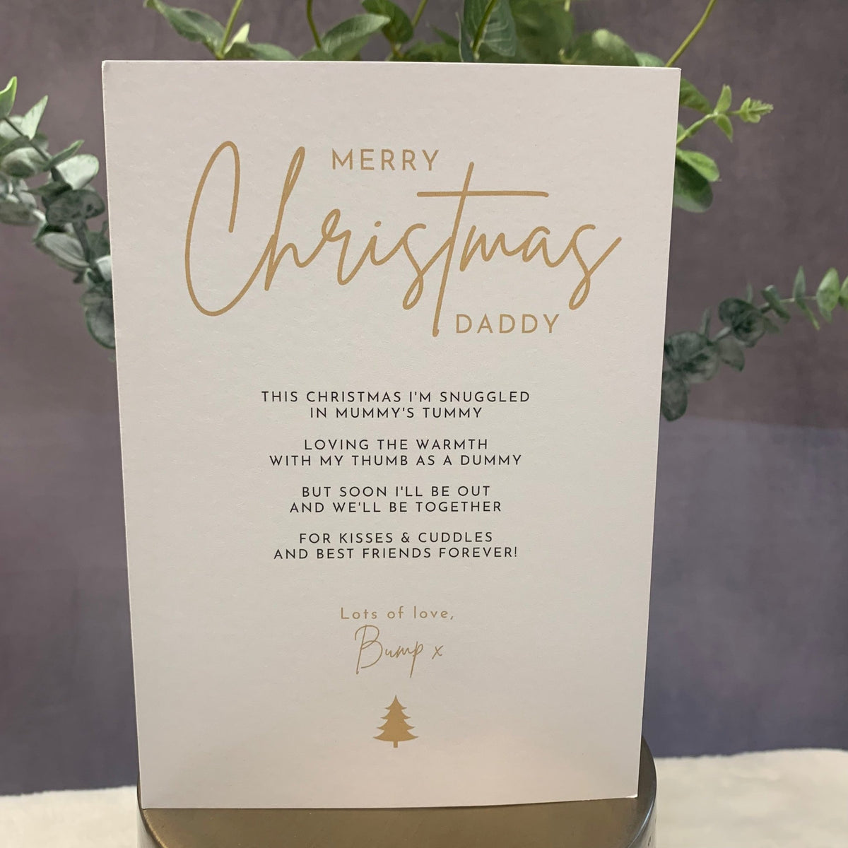 "Merry Christmas...from Bump" Greeting Card ☘️