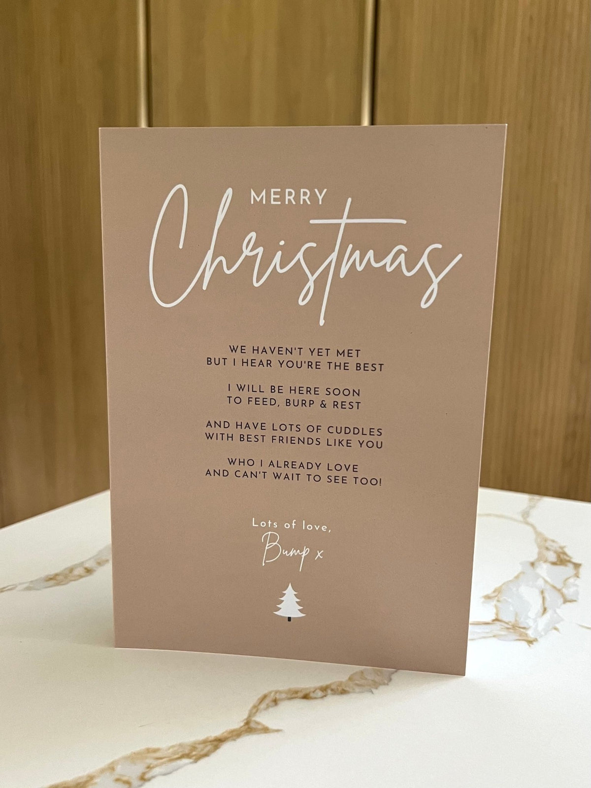 "Merry Christmas...from Bump" Greeting Card ☘️