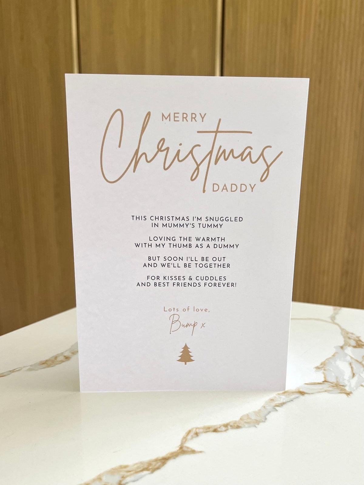 "Merry Christmas...from Bump" Greeting Card ☘️