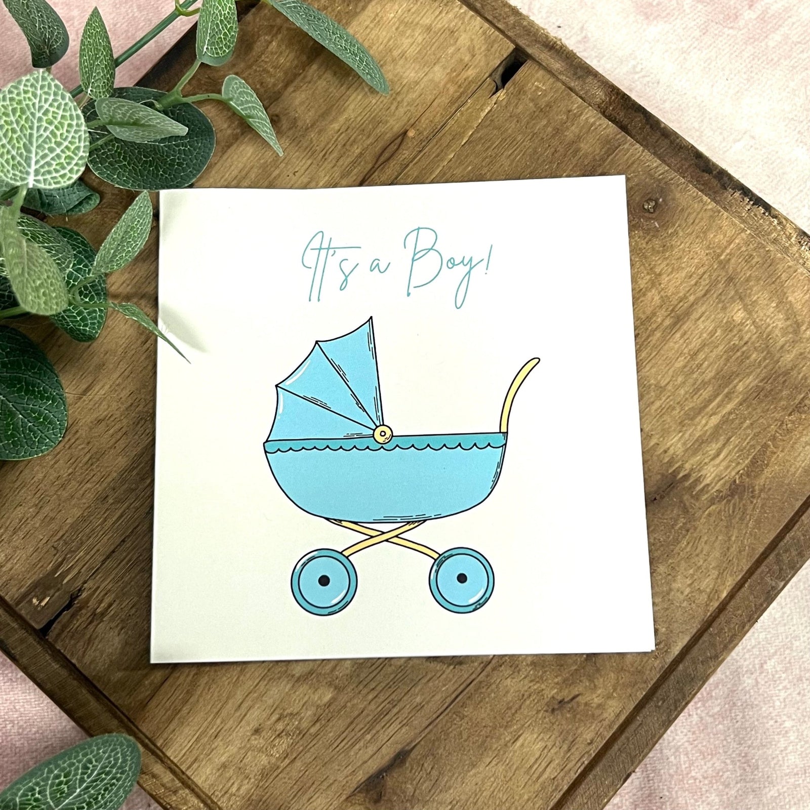 New Baby Greeting Card (It's a Boy) ☘️