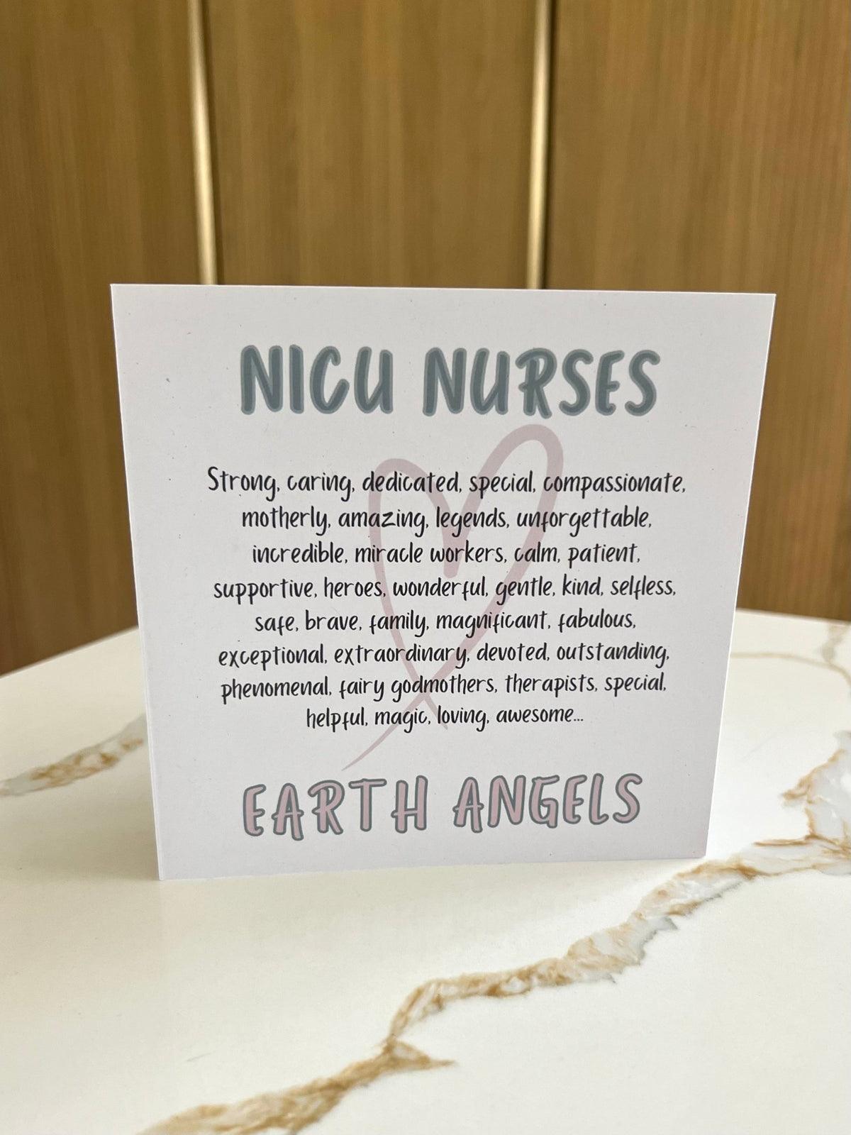 NICU Nurse Thank You Greeting Card ☘️
