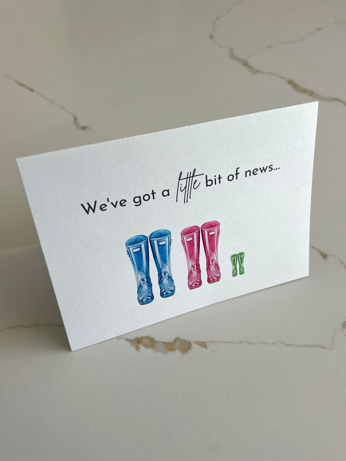 Pregnancy Announcement Greeting Card ☘️