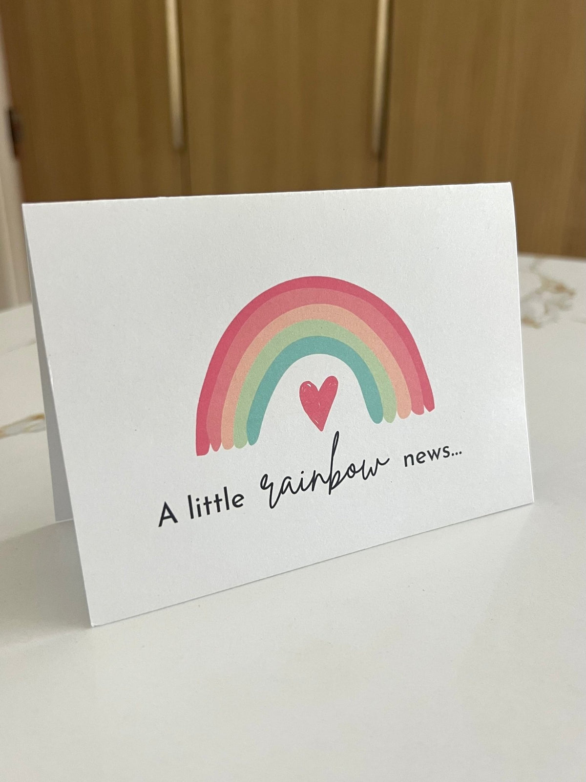 Pregnancy Announcement Greeting Card ☘️