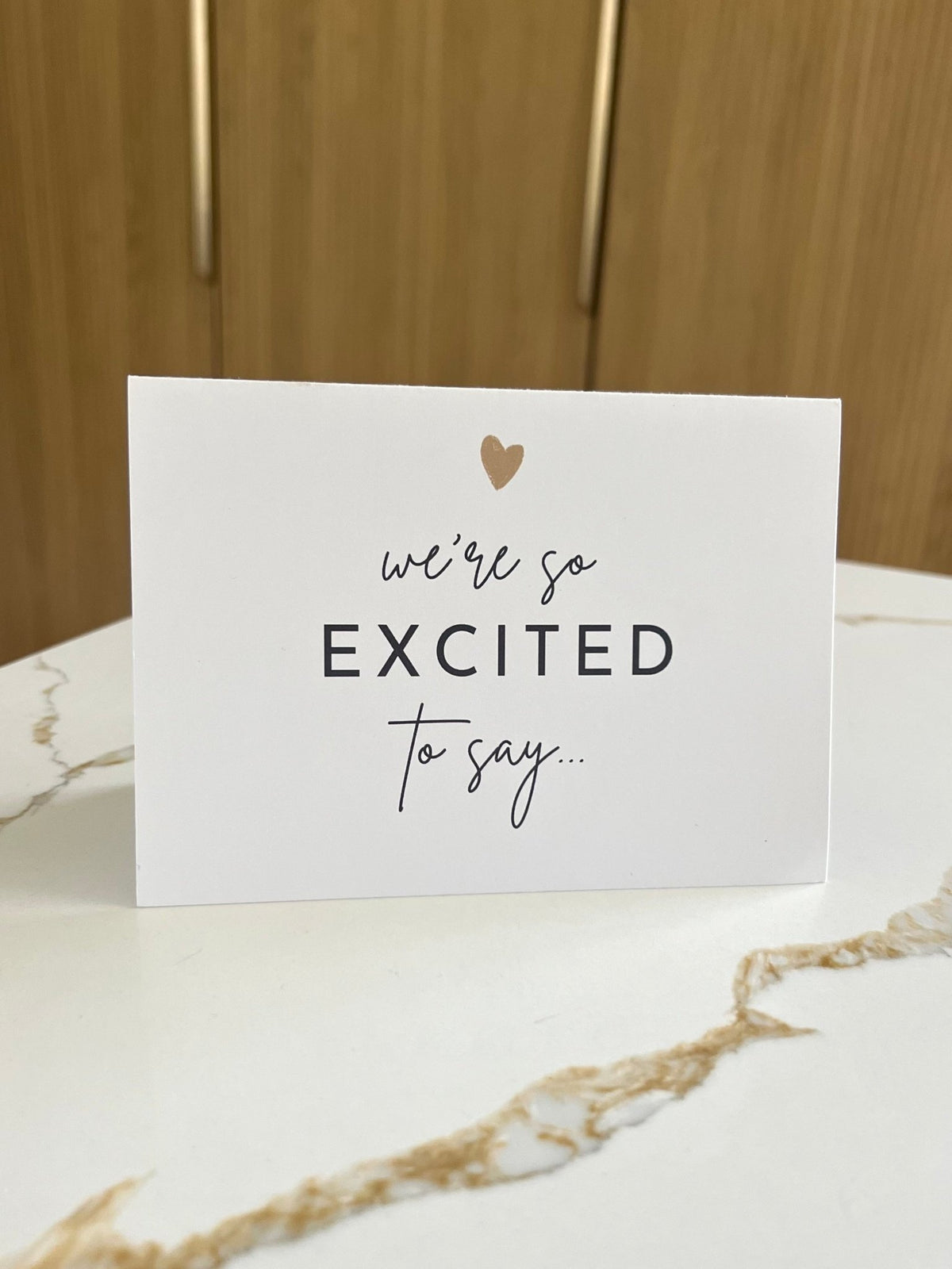 Pregnancy Announcement Greeting Card ☘️