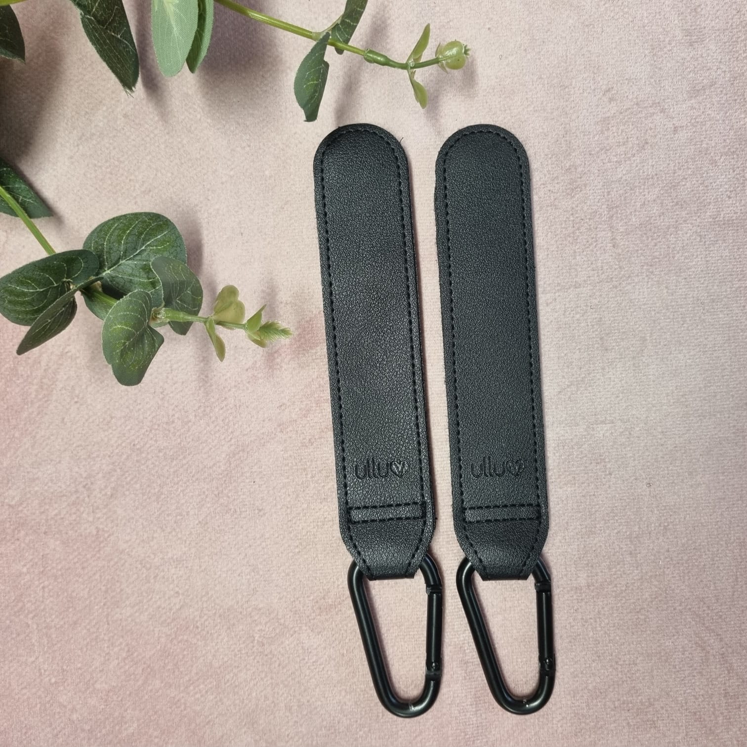Premium Leather-Style Pram Clips – Set of 2 ☘️
