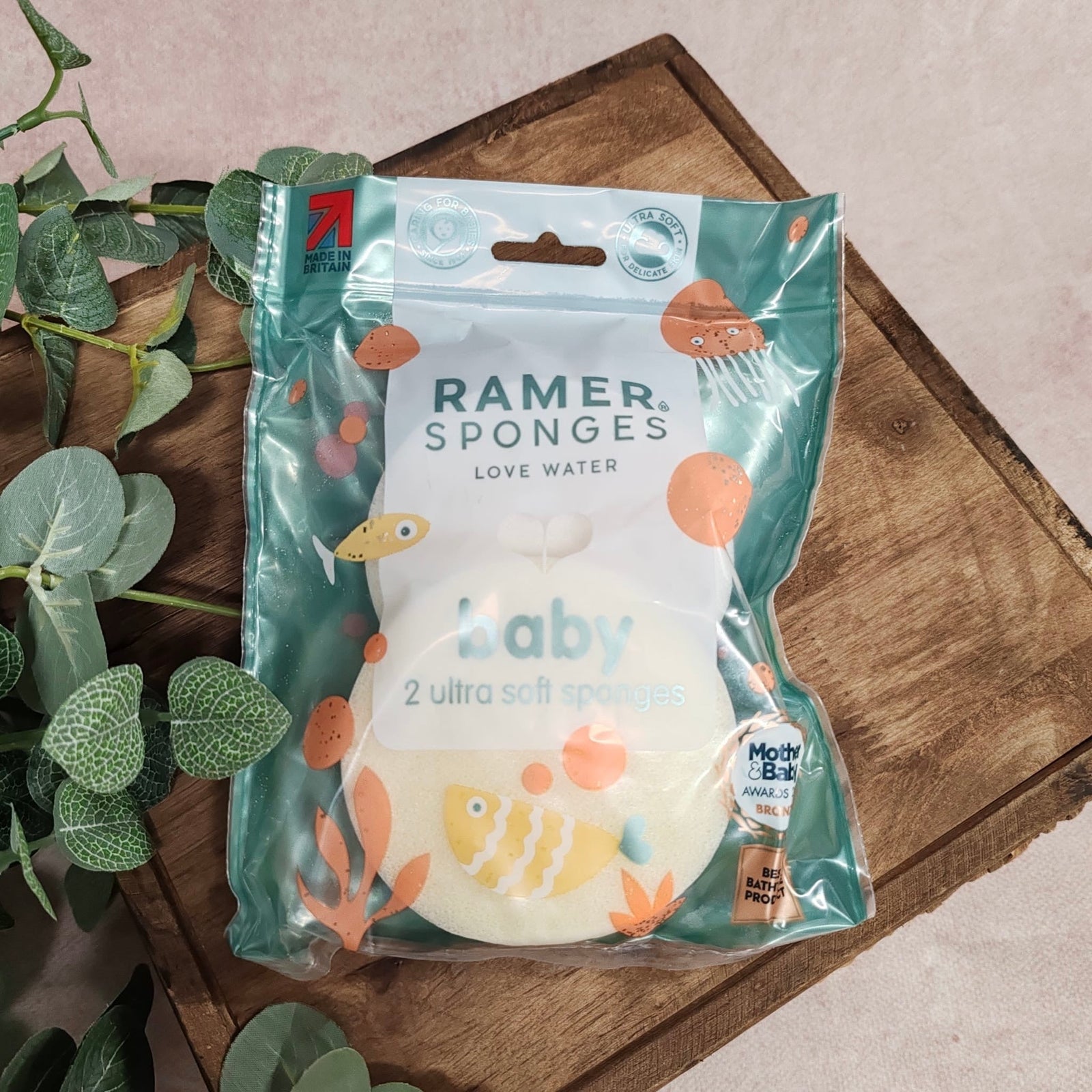 Ramer Twin Pack Baby Sponge