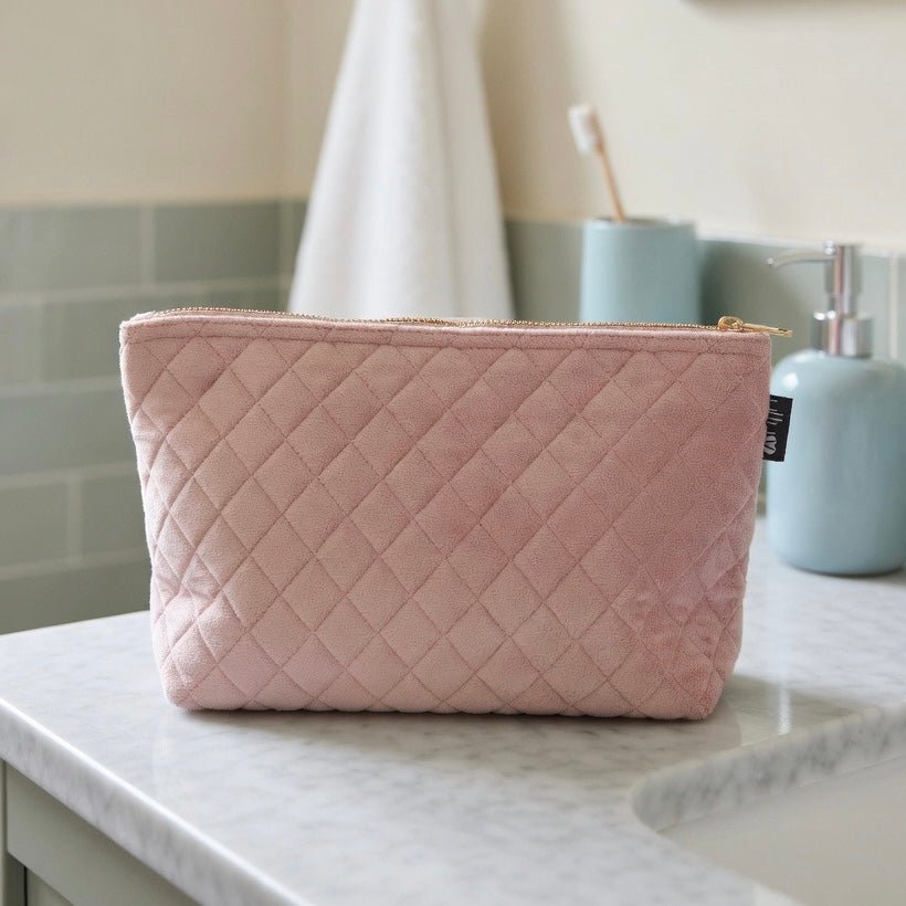 Signature Cosmetic Bag - Dusky Pink