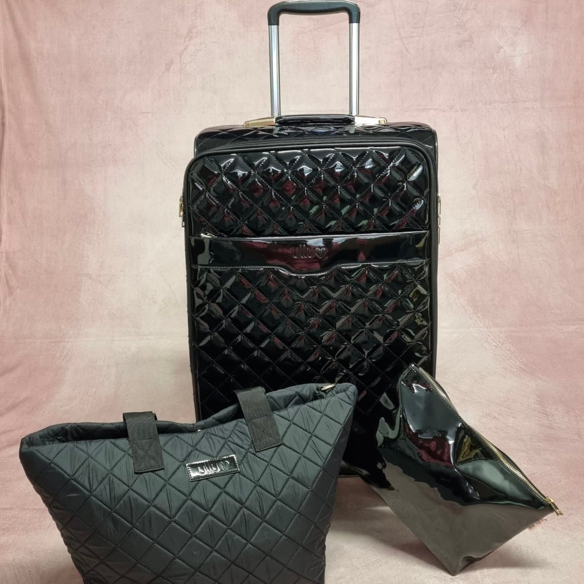 Signature Wheelie Case Set - Midnight Black ☘️