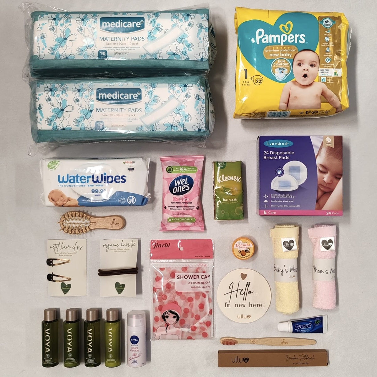 Silver Hospital Bag Contents Pack