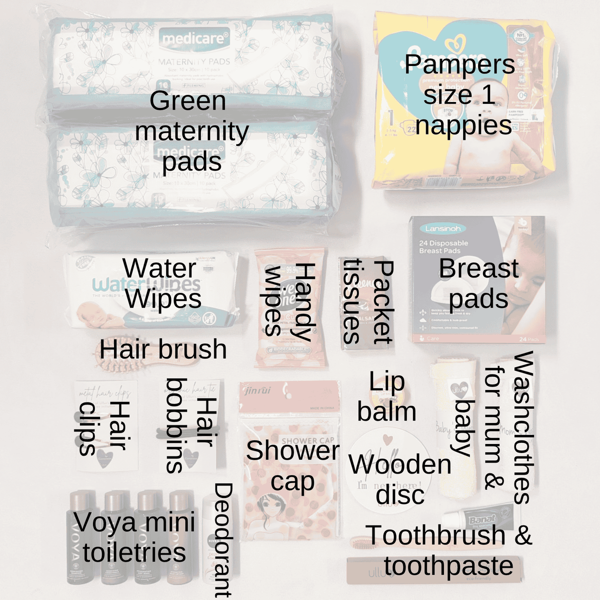 Silver Pre-Packed Hospital Bag