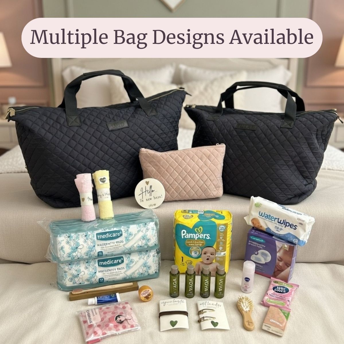 Silver Pre-Packed Hospital Bag