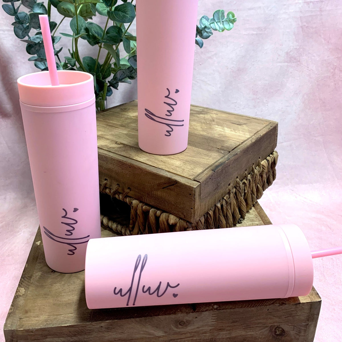 Ulluv 475ml Plastic Water Bottle with Lid &amp; Straw ☘️