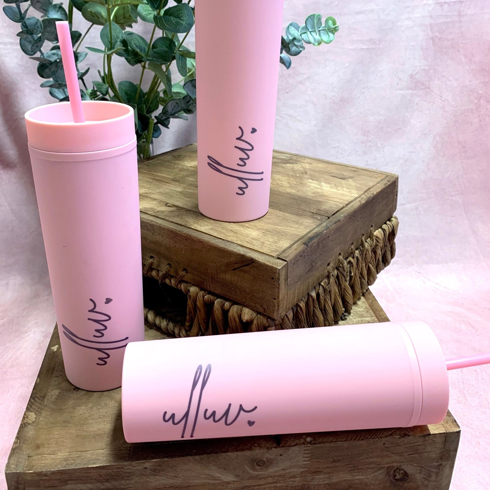 Ulluv 475ml Plastic Water Bottle with Lid & Straw ☘️