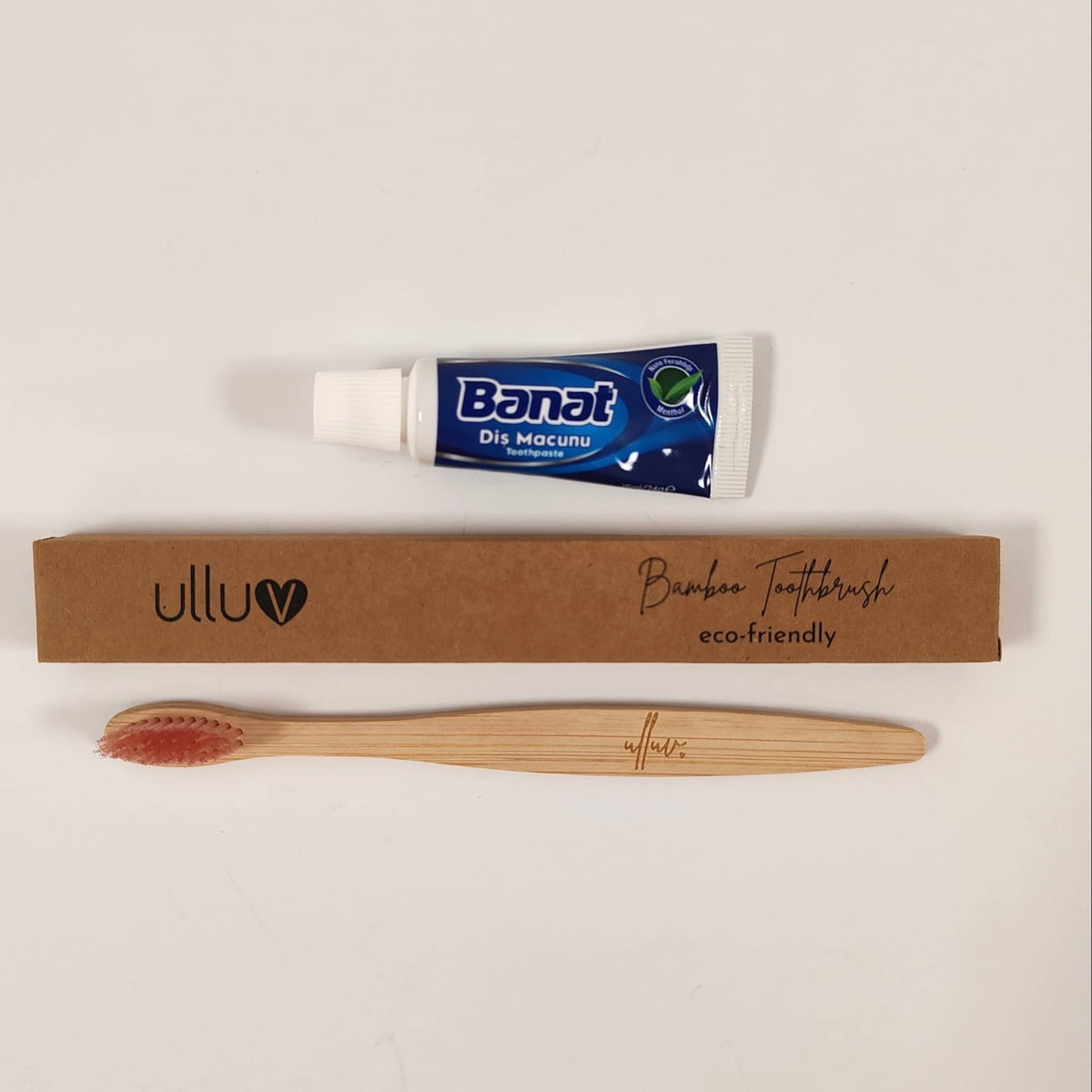 Ulluv Bamboo Tootbrush &amp; Mini Toothpaste
