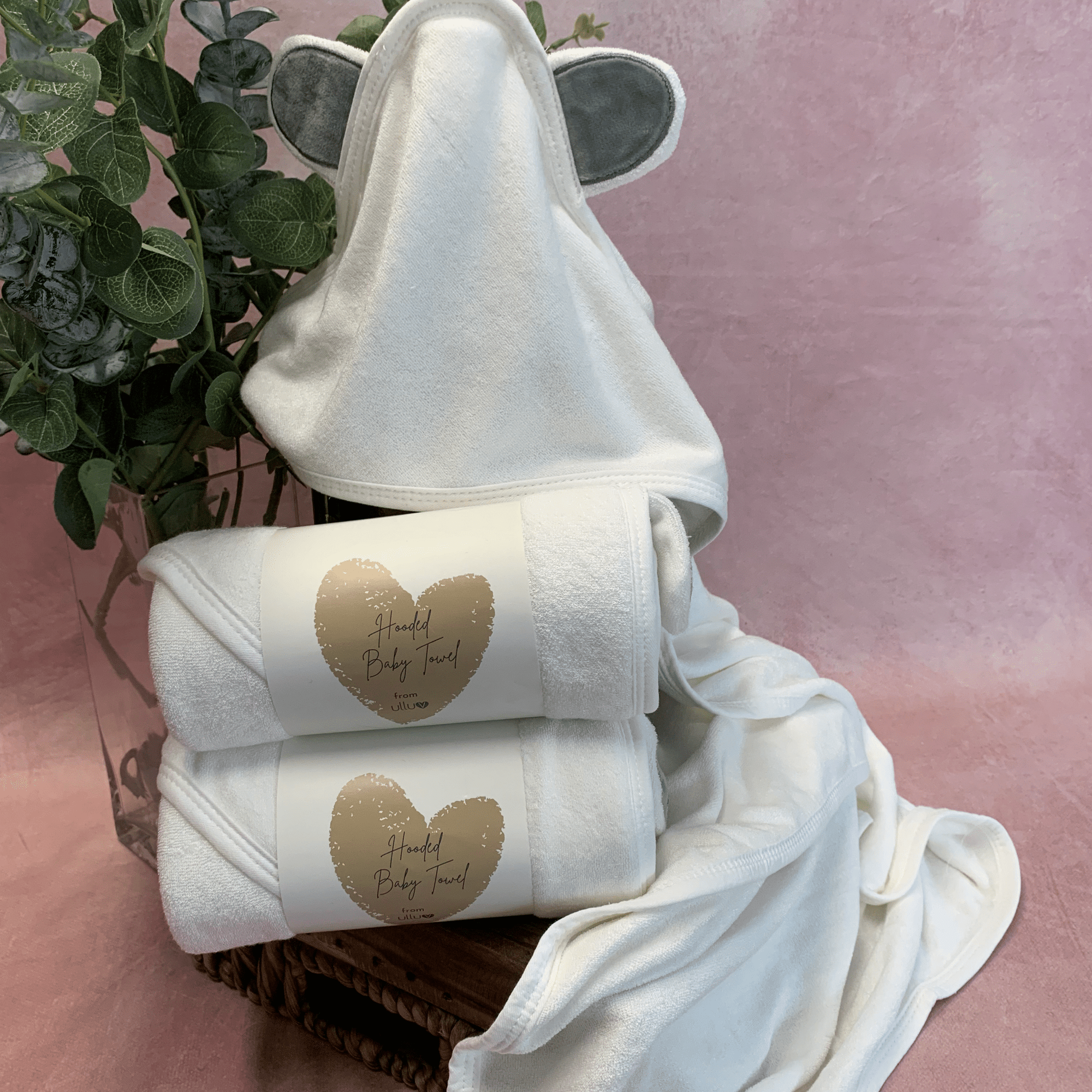 Ulluv Hooded Baby Towel ☘️
