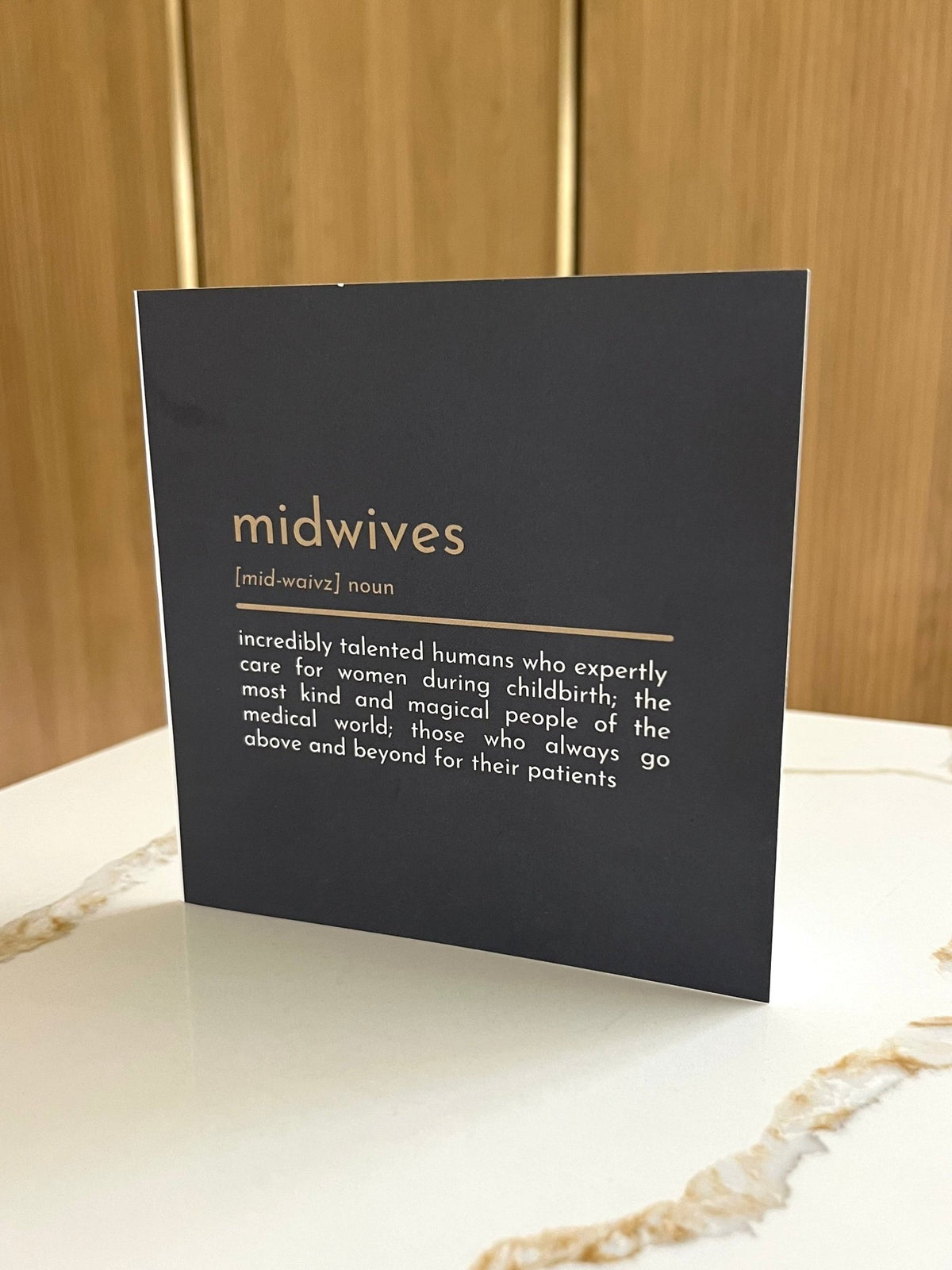 Ulluv Midwife Thank You Greeting Card ☘️