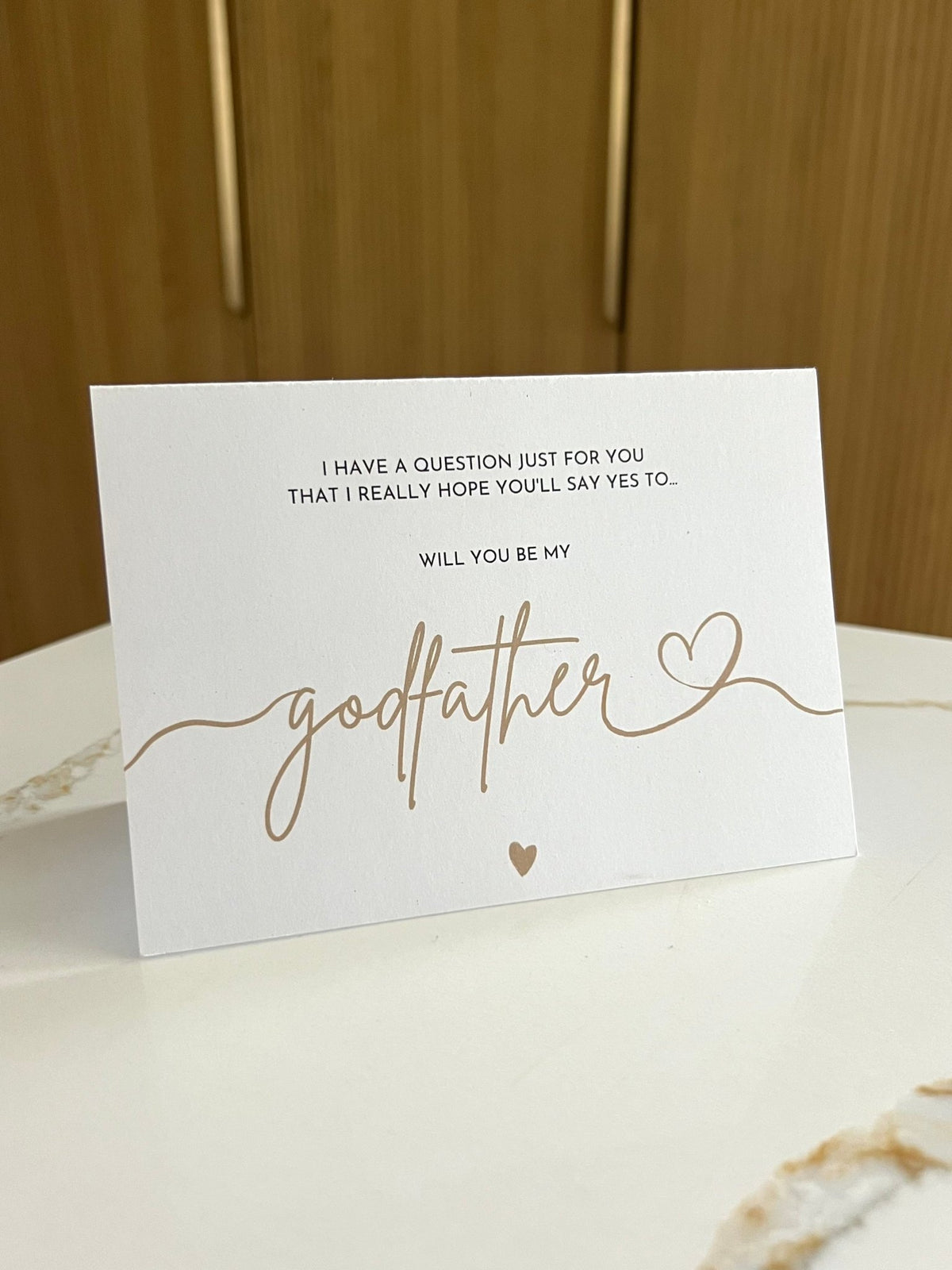 Ulluv "Will You Be My Godfather?" Greeting Card ☘️